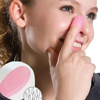 

1PC Finger Size Blackhead Acne Remover Facial Cleaning Brush Nose Pore Cleaner Massage Cleanser Brush Face Cleaning Tool