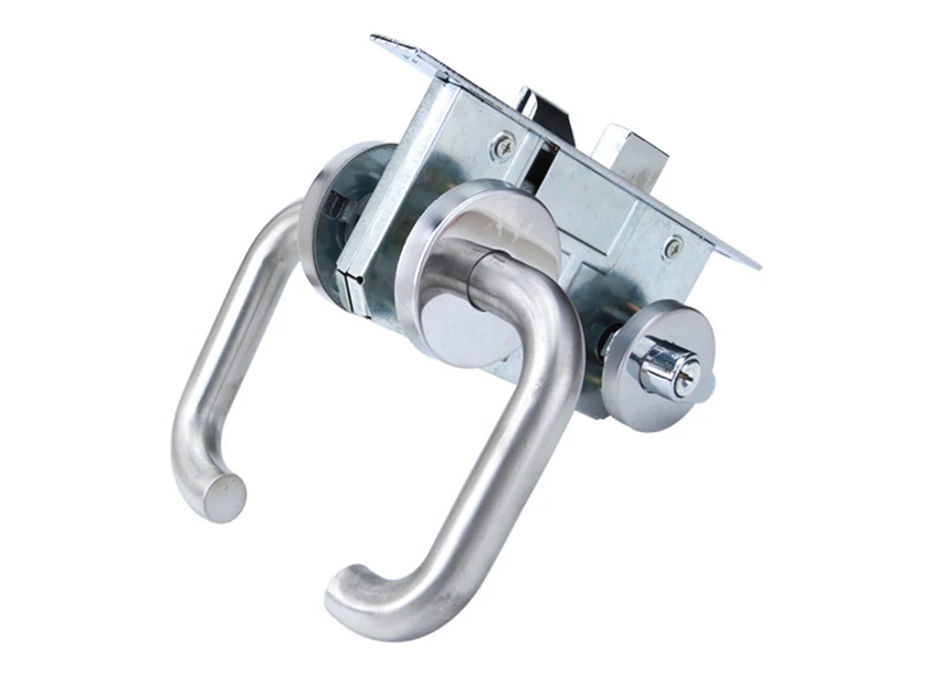 Description Picture 2 of itemLever Lock Keyed Entry Door Lock Door Knob with Hook Handle Interior Lever Privacy Door Lock Security Lock Set, Stainless Steel