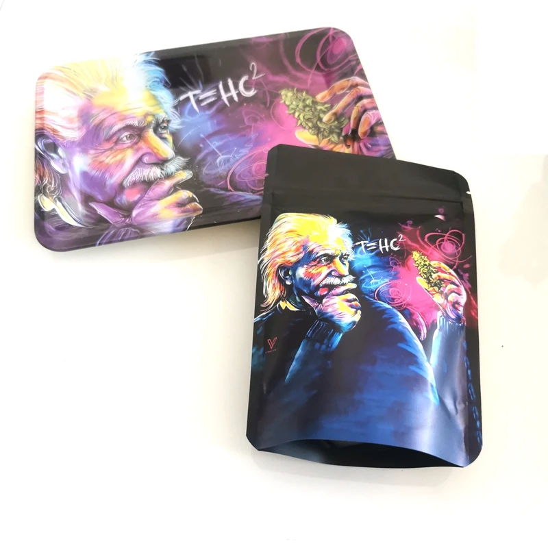 Rolling Tray 18*12.5CM Tobacco Metal Cigarette Smoking With Bags Herb Tinplate Plate Grinder Tools | Дом и сад