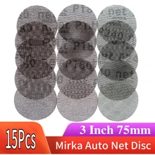 Disques de ponçage 3 pouces, 75mm, Anti blocage, grain 80 à 240, 15 pièces