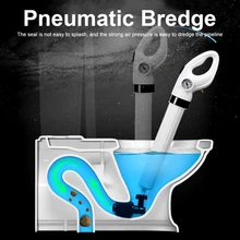 

Upgrade Toilet Plunger High Pressure Pump Cleaner Dredge Air Drain Blaster Sink Clogged Remover Bathroom Pipe Bathtub Cleaner