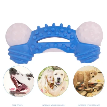 

Pet Dog Molar Toys Dentifrice Deodorant Safe Non-toxic Anti-bite Playable Teething Stick S M L
