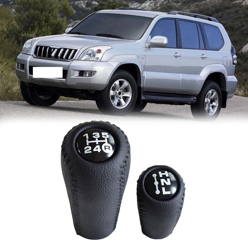 2Pcs Car Transmission+Transfer Gear Shift Knob for Toyota Prado LC120 Land Cruiser 2003-2009 | Автомобили и мотоциклы