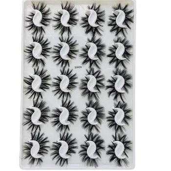 

20pair Simulated Mink Eyelashes Mink Hair Stage Performance Make Up Eyelash Natural Multi-storey Thick Style False Eyelashes