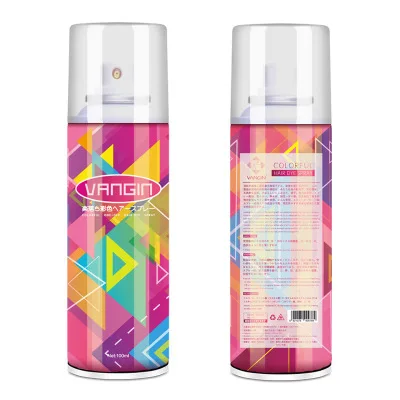100ml One off Liquid Spray Hair Dye 5 Colors Temporary Non toxic DIY Hair Color Washable 4