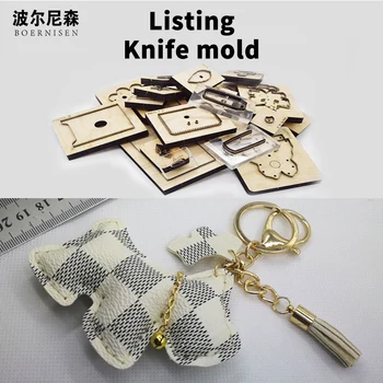 

Cartoon pendant 2020 DIY new jewelry wood mold cutting fashion leather steel mold suitable for die cutting