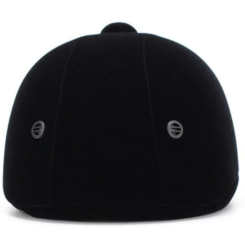 Equestrian Helmet Unisex Classic Velvet Horse Riding Helmet Horse Equipment Cycling Helmet Protection Cap 54-62cm Adjustable 5