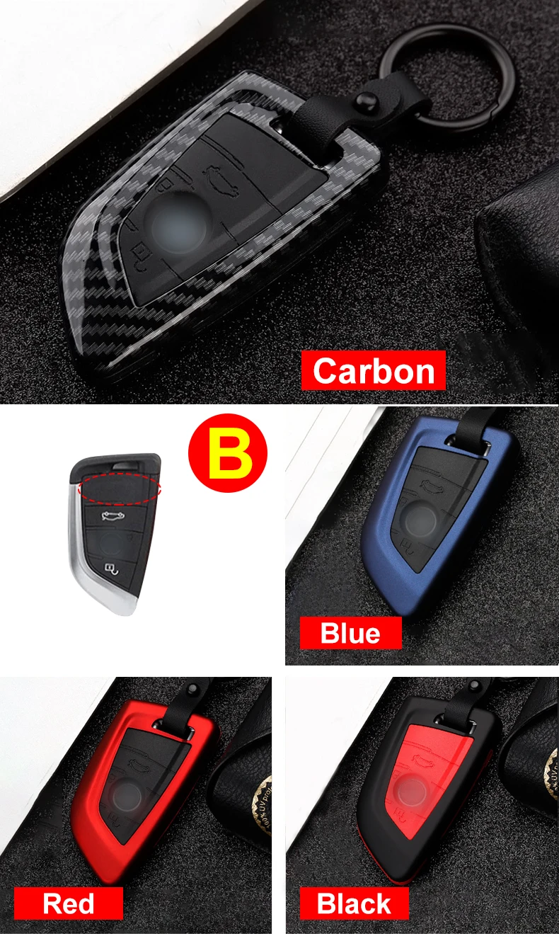 Cover chiave telecomando per BMW 2 3 5 7 serie 6GT X1 X3 X5 X6 F45 F46 G20 G30 G32 G11 G12 F48 G01 F15 F85 F16 F86 - Hae092fd82c41405c8470bd2a824f9967K