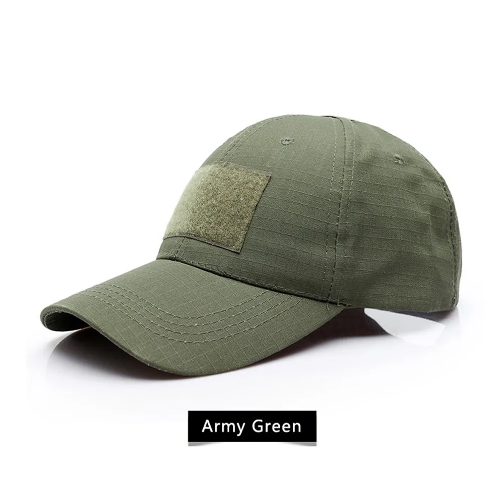 Army Cadet Military Patrol Cap Hat Combat Hunting Fatique Ranger Headwear Breathable Flat Top BDU Sunshade Cap - Цвет: Army Green