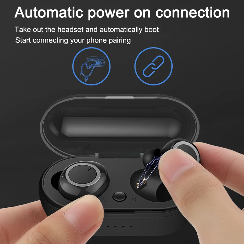Wireless Headphones TWS Touch Control Bluetooth Earphones True Stereo Earbuds Sports Headset With Mic Forxiaomisamsung
