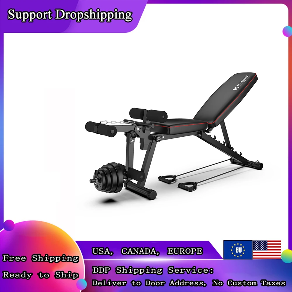 Multi-functional Dumbbell Fitness Chair Household Push Sit Up Weightlifting Bench