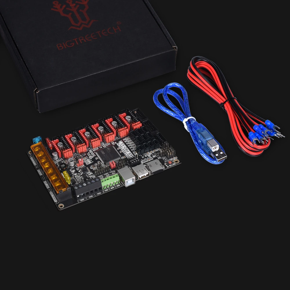 Материнская плата BIGTREETECH SKR PRO V1.2 32 бит TMC2208 TMC2209 UART Driver Dual Z axis детали для 3D принтера