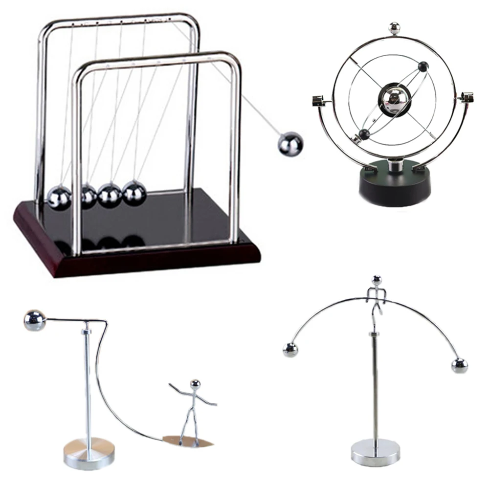 Newtons Pendulum Cradl e Little Man Educational Toys Desktop Decoration