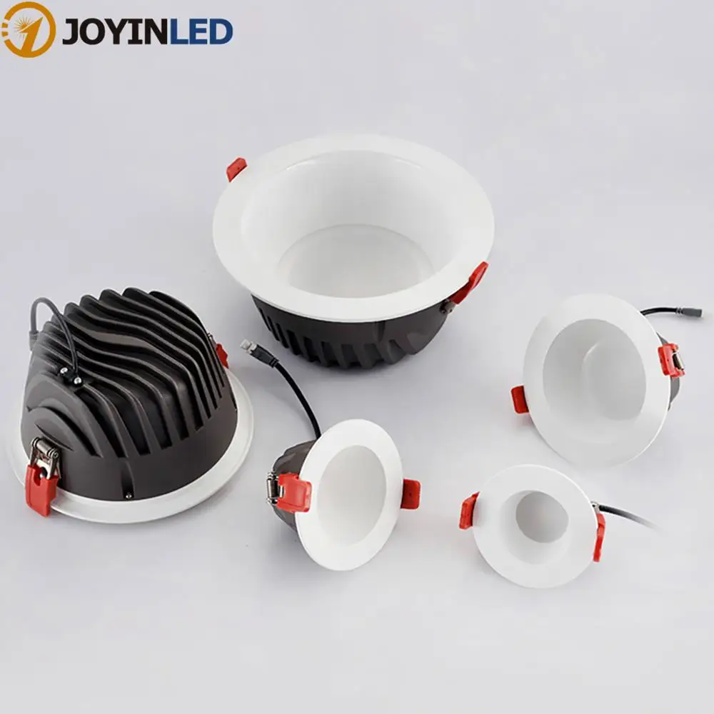 

9W LED Office Downlight AC110-265v Ra 90 Anti-fogging Recessed Ceiling Lamp Easy Intall Clothing Store 720lm Lighting