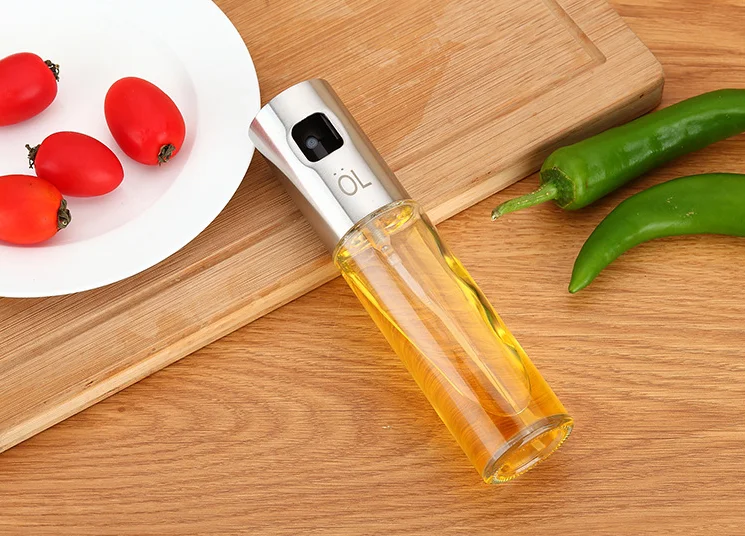 Нержавеющая сталь масло спрей бутылка для кухни приправа барбекю бутылка герметичная соевый соус Уксус графинчик Диспенсер Для Хранения LF377