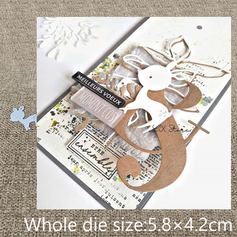 New Design Craft Metal Cutting Die die cuts lovely deer animal decoration scrapbook Album Paper Card Craft Embossing die cuts