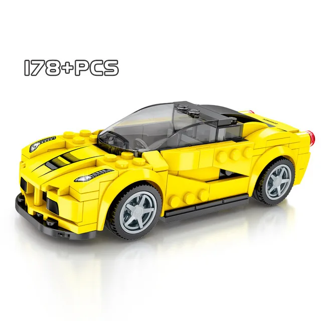 Technic Speed Champions Car Model Building Blocks Toys For Child Compatible Lepining City Vehicles Super Sport Racing Car Toys