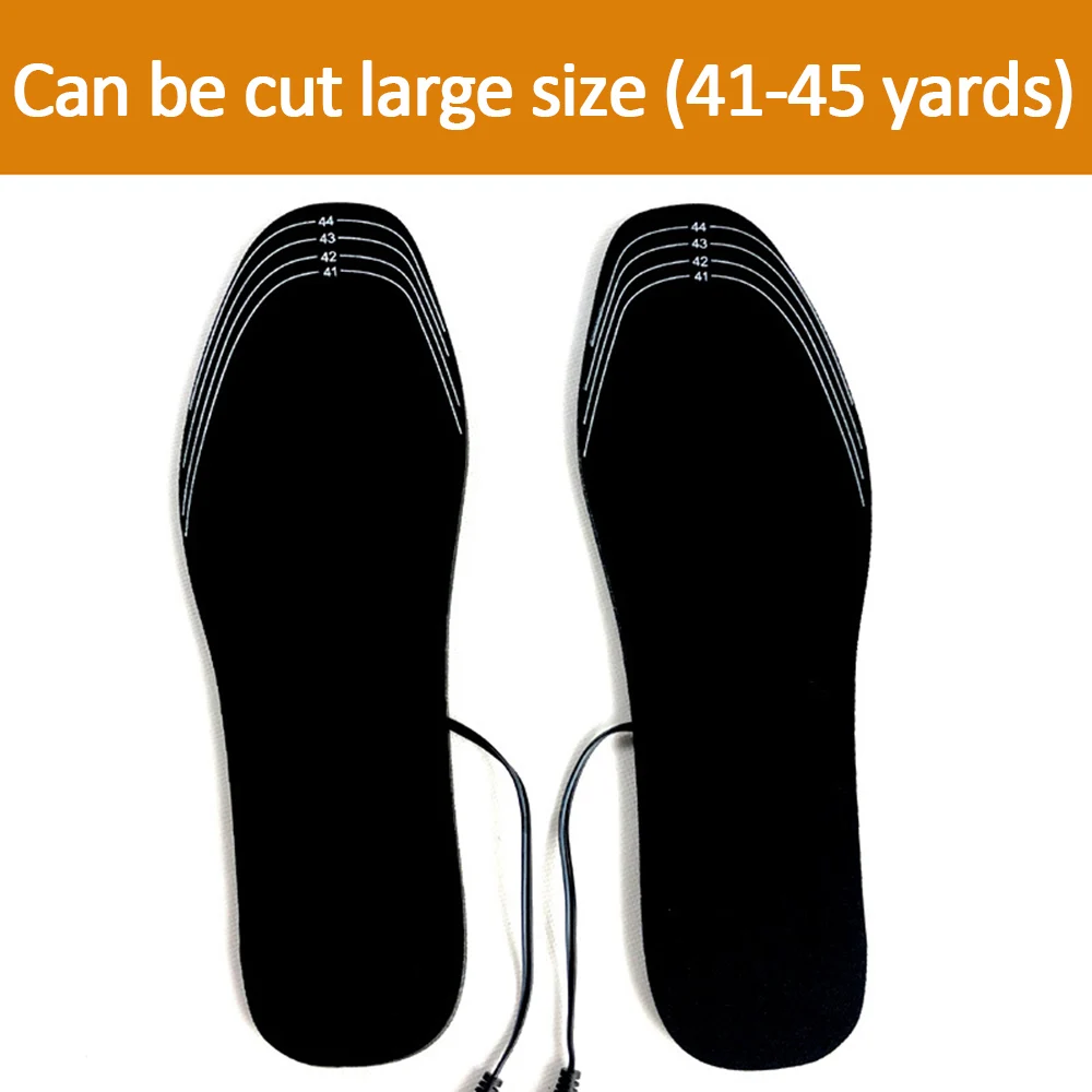 Sport Shoes USB Heating insole Winter Can Cut Keep Warm Heating Foot insole electric Breathable Ski Heated insole For Boots Pad