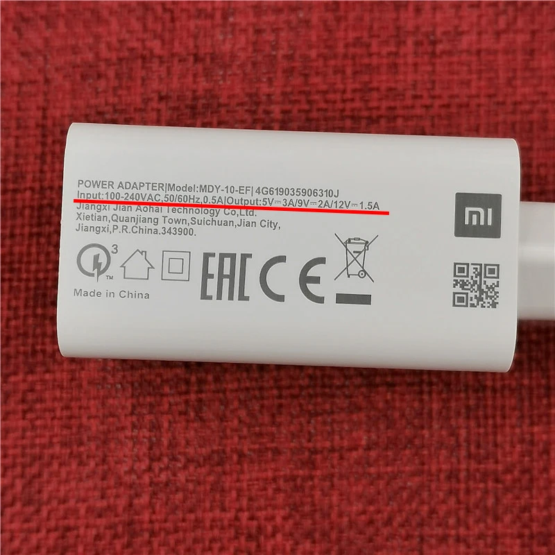 xiaomi быстрое зарядное устройство 0.5A 18 Вт QC 4,0 адаптер быстрой зарядки type c micro usb кабель для mi 9se cc9e 9t redmi 7A note 8 2