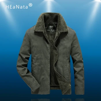

Winter Men's Sport Jacket Men's Plus Velvet Thick Lapel Cotton Jacket Men's Fashion Casual Jacket Mountaineering Outdoors Coat