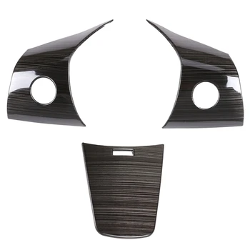 

Wheel Steering Panel Cover Trims Stainless Steel Fit for Tesla Model 3 2017-2019(Black)