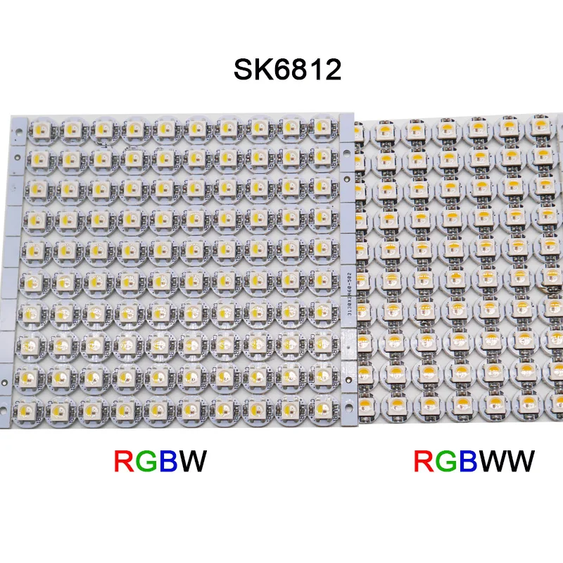 100 шт. SK6812 IC встроенные 5050 SMD RGB DC5V светодиодная плата радиатор RGBW/RGBWW светодиодные