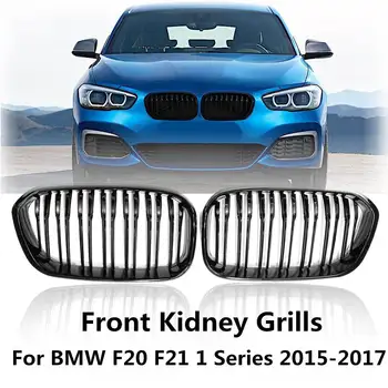 

Car Kidney Grill Grille For BMW F20 F21 120i 118i 118d 116i M135i 1 Series 2015 2016 2017 Front Bumper Styling Gloss Matt Black