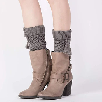 

Women Leg Warmers Autumn Winter Thicken Short Hollow Boot Cuff Calentadores Piernas Crochet Knitting Boot Socks