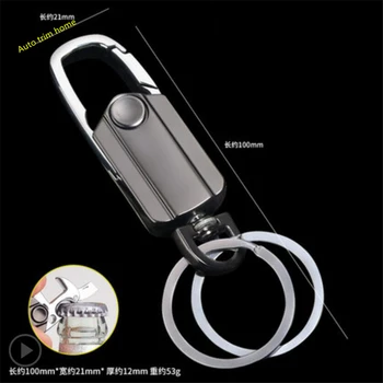 

Lapetus Auto Car Accessories Multifunction Multipurpose Key Ring Clip Keytool Keychain Multitool Fingertip Gyro Trim