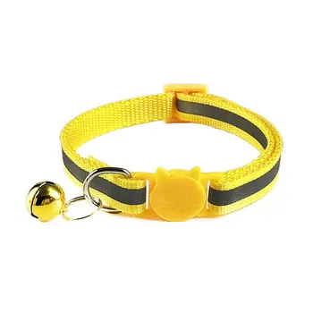 

Breakaway Cat Collar With Bell, Reflective Cat Collars Ideal Size Pet Collars For Cats Or Dogs