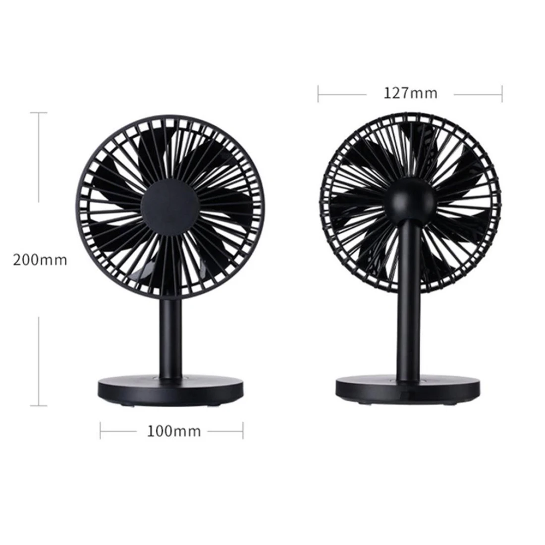 Protable Desktop Fan USB Mini Electric Fan Table Fan 3-Speed Wind Adjustable