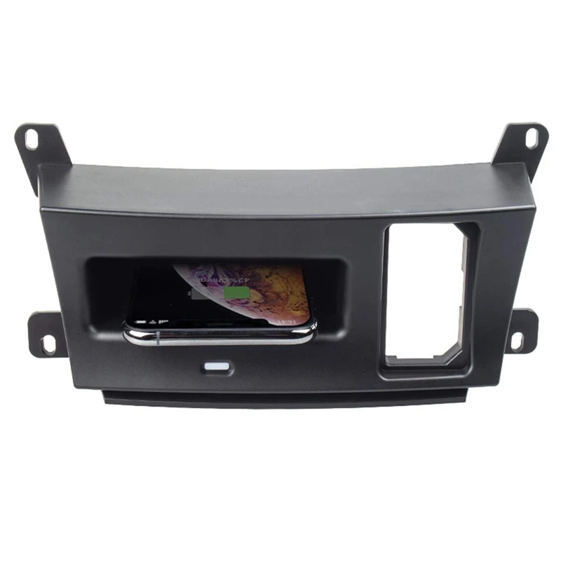 

Car Qi Wireless Phone Charging Pad Module for Edge 2016-2018 Fast Charging Case Plate Central Console Storage Box Accessories