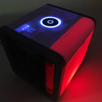 

Air Cooler Fan Mini Air Conditioner USB Air Humidifier Cooling Personal Travel 3 Speed LED Desk Air Cooler for Home Office