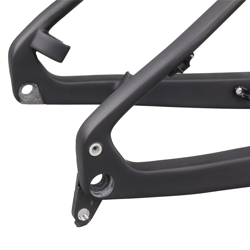 Top ICAN Best Price stable 26ER Carbon fatbike frame snow bike frames 16"/18"/20"  BSA BB 197mm 12mm axle 4