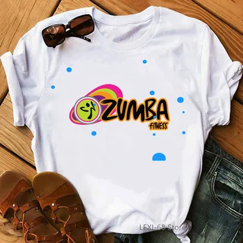 

Zumba fitness t shirt women dance lover sport gymnastics clothes tshirt femme hip rock shirt summer tops female graphic tees