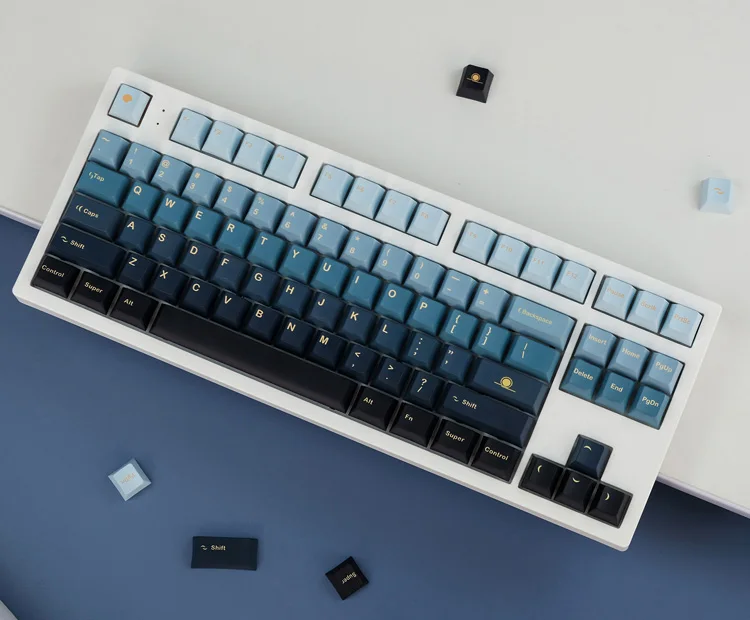 Sublimação Keycap, Perfil Cereja para Teclado Mecânico Interruptor MX, 129 Teclas