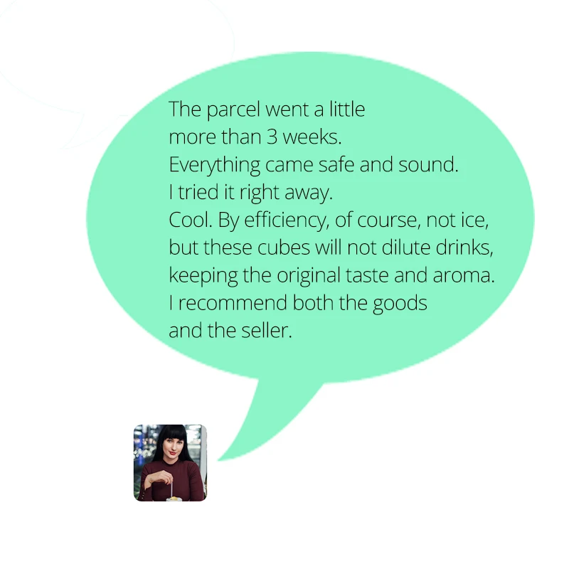 Reusable Ice Cubes For Drinks -Metal Ice Cube - Chills Drinks Without Diluting Them -  With Storage Tube with Tongs and Tray