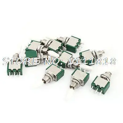 

10 Pcs AC 250V 2A 3 Pins SPDT ON/ON 2 Position Latching Miniature Toggle Switch