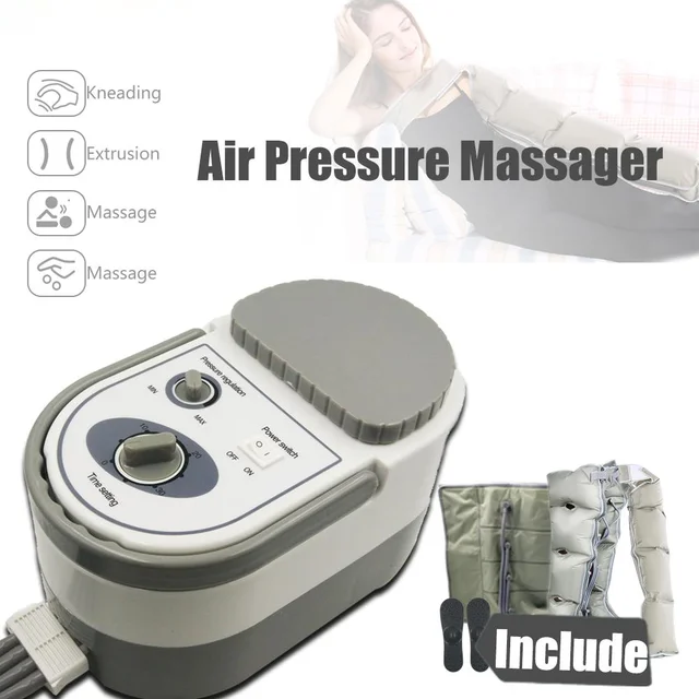 Air Wave Pressure Massager Continuous Compression Circulator Leg Arm Waist Leg Massageing Machine Muscles Relaxed Recovery Devic 3