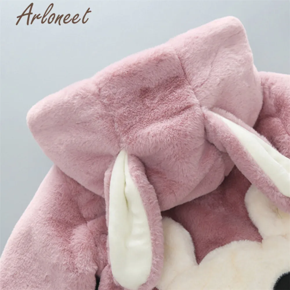 ARLONEET пальто для маленьких девочек теплое зимнее толстое хлопковый плащ верхняя