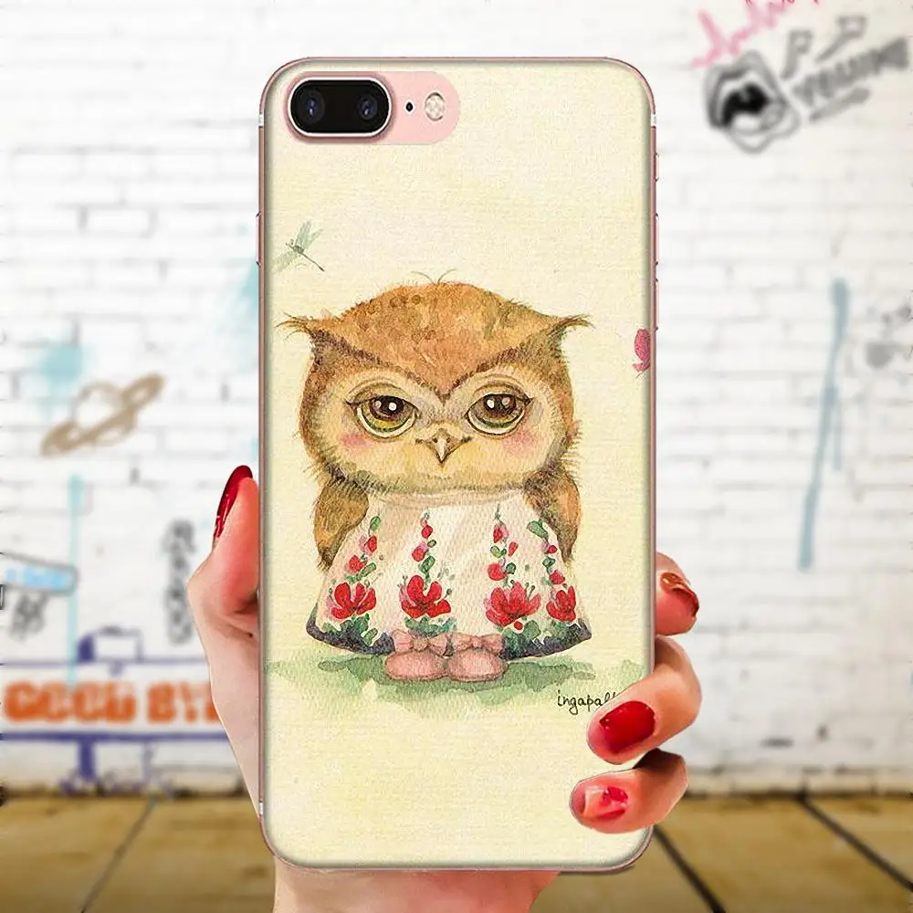 Милый сова мультфильм для Xiaomi Redmi Mi 4 7A 9T K20 CC9 CC9e Note 7 9 Y3 SE Pro Prime Go Play TPU Cool