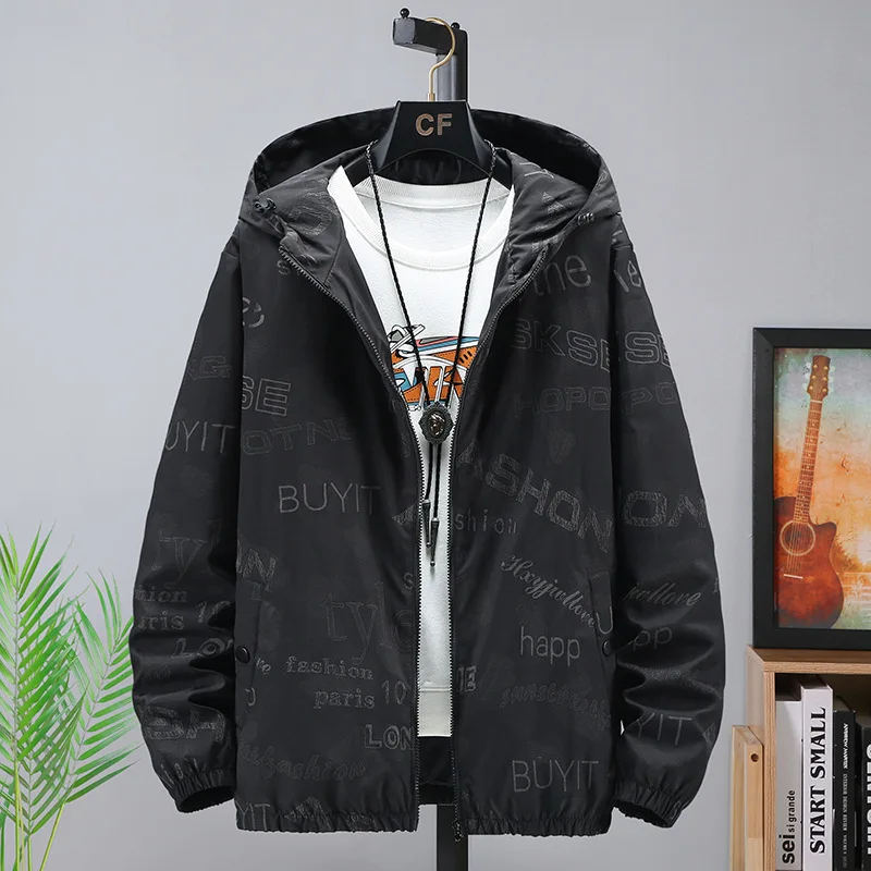 

Светоотражающая куртка, Мужская ветровка, модная трендовая куртка оверсайз, уличная одежда 2021, осенняя Свободная верхняя одежда, топы, куртка с принтом