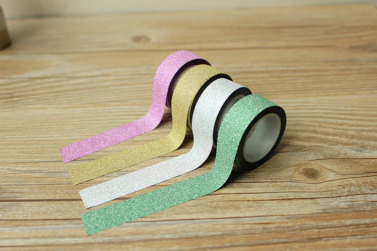 5 м DIY самоклеящаяся блестящая бумага Васи бумажная лента наклейка ...