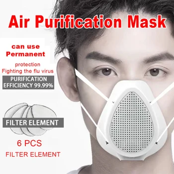 

USB Charging Electric PM2.5 Haze Breathing Valve Filtering Comfortable Breathable Mask