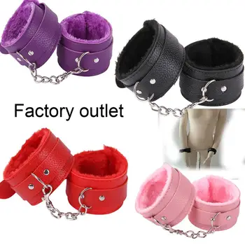 PU Leather Handcuffs For Sex Ankle Cuff Restraints Bondage Bracelet BDSM Woman Erotic Adult Cosplay Sex Toys For Couples Women 1