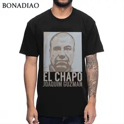 Модный дизайн El Чапо Гусман последний нарко Pablo Escobart футболка с изображением наркоса Классический круглый вырез горловины Мягкий хлопок 2019