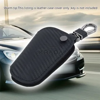 

1X Universal Star Emblem Keycase For Mercedes W212 W213 E Class E300 E350 E53 E63 AMG Car Key Fob Flip Fur Leather Keychain Ring