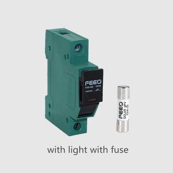 

DC PV Solar 32 Amp 10x38 1000V Din Rail Electronic Solar Fuse Holder With Fuse TUV Certificate