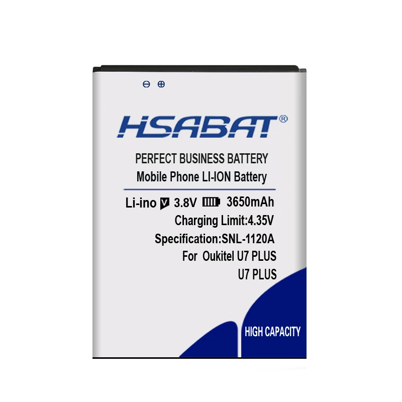 HSABAT 3650mAh аккумулятор для Oukitel U7 PLUS Batterie Bateria Batterij Аккумулятор Акку