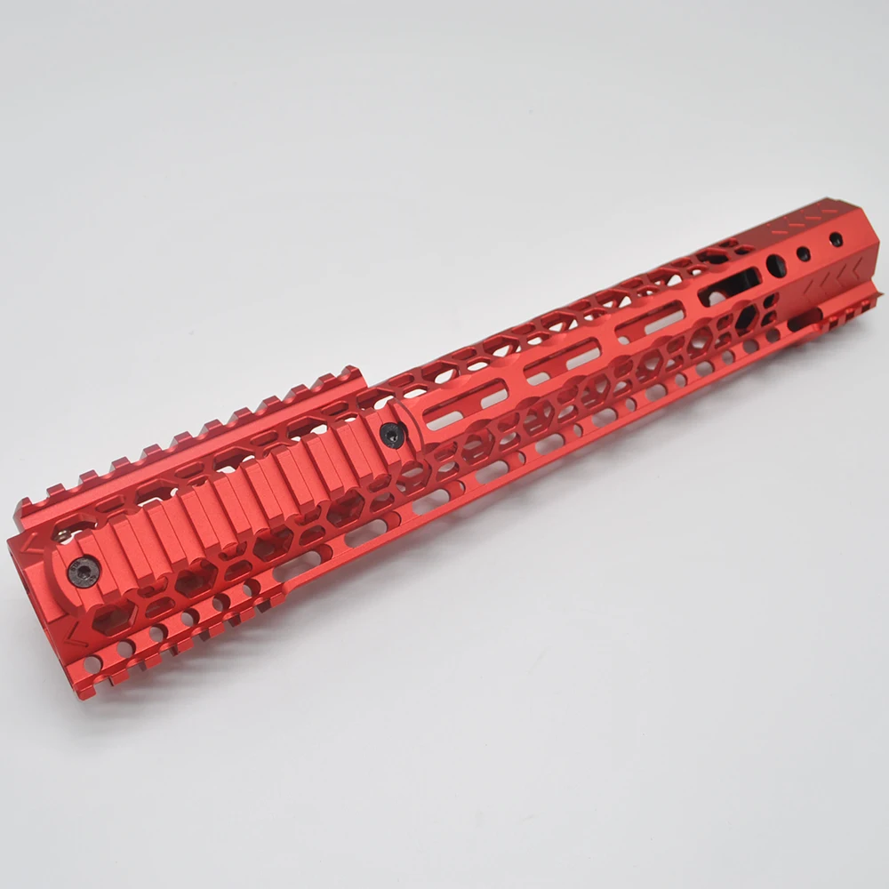 TriRock AR-15. 223/5. 56_13.5 дюймов M-lok Handguard рельсовый прицел система крепления с/нет 3 шт MLOK рельсовые секции черный/красный/коричневый